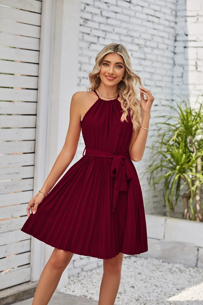 Claire – Strapless Pleated Summer Dresses