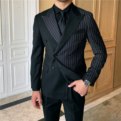 Henry – Striped Double-Breasted Suit