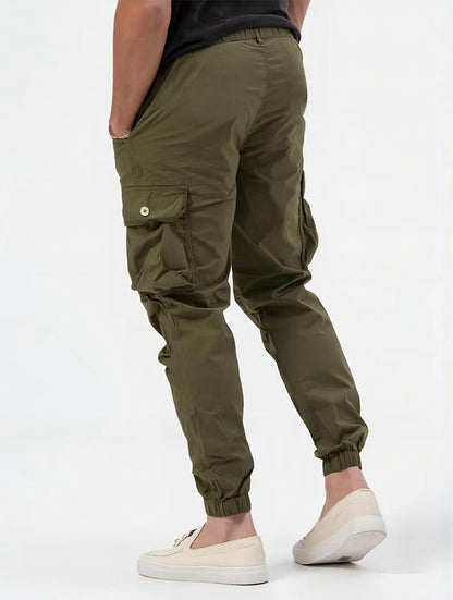 Lee – Men's Cargo Pants with 3D Pockets in Solid Design