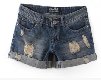 Natasha – Distressed Women's Denim Shorts