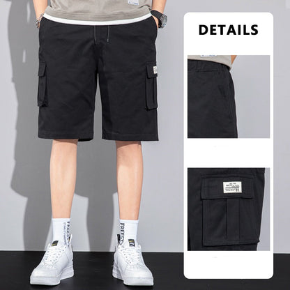 Elliot – Casual Cargo Shorts with Drawstring and Multiple Pockets