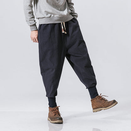 Nigel – Men's Cotton and Linen Harem Pants