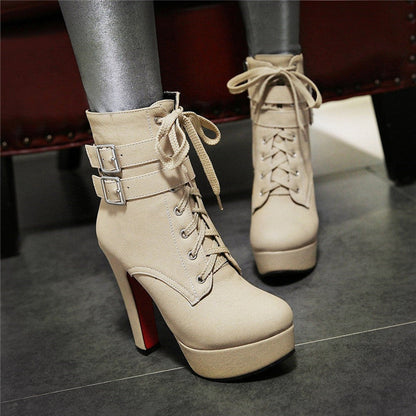 Heather – Women's High Platform Heel Boots