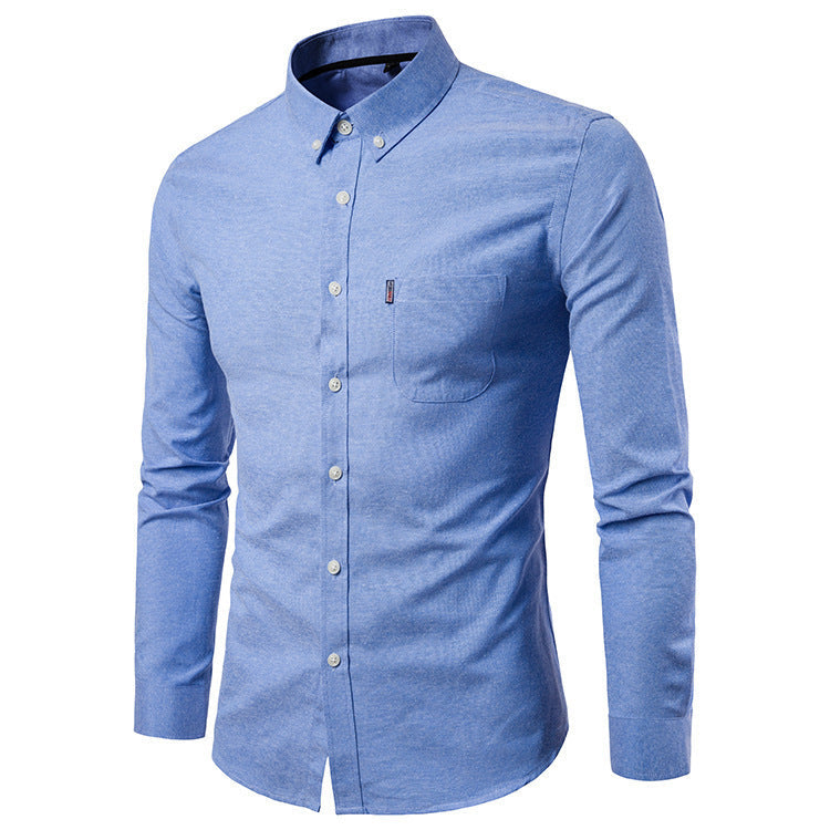 Paul – Slim Fit Men's Shirt with Long Sleeves