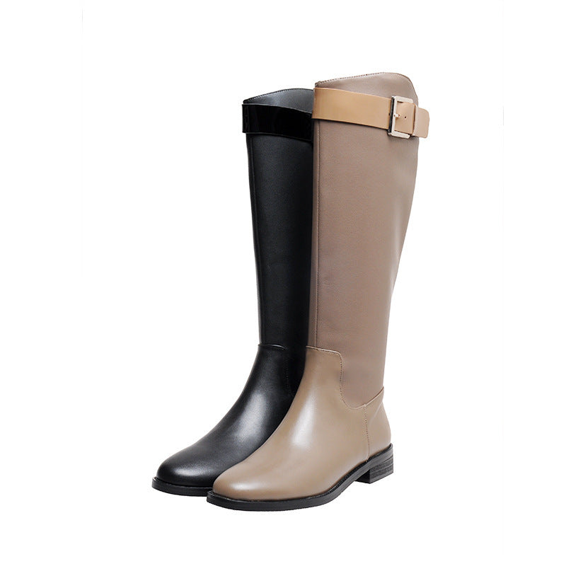 Dawn – Retro Round-Toe Knight Boots