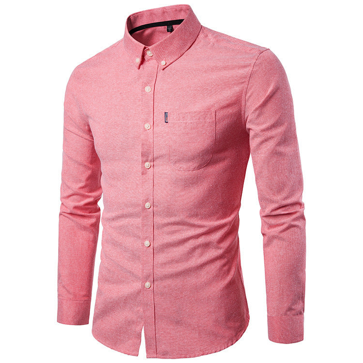 Paul – Slim Fit Men's Shirt with Long Sleeves