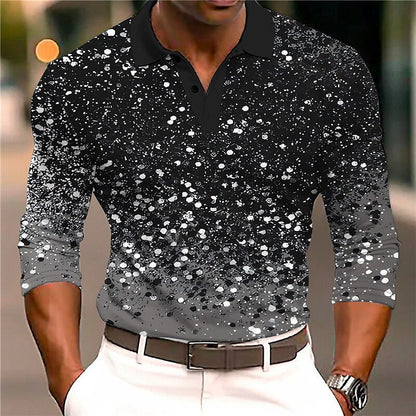 Eddie – Men's Casual Polo Shirt with 3D Print