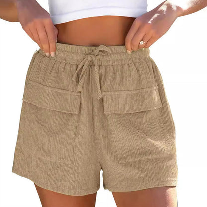 Robyn – Women's Summer Drawstring Shorts with Pockets