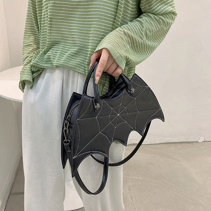 Robyn – Shoulder Bag with Spider Web Design for Halloween