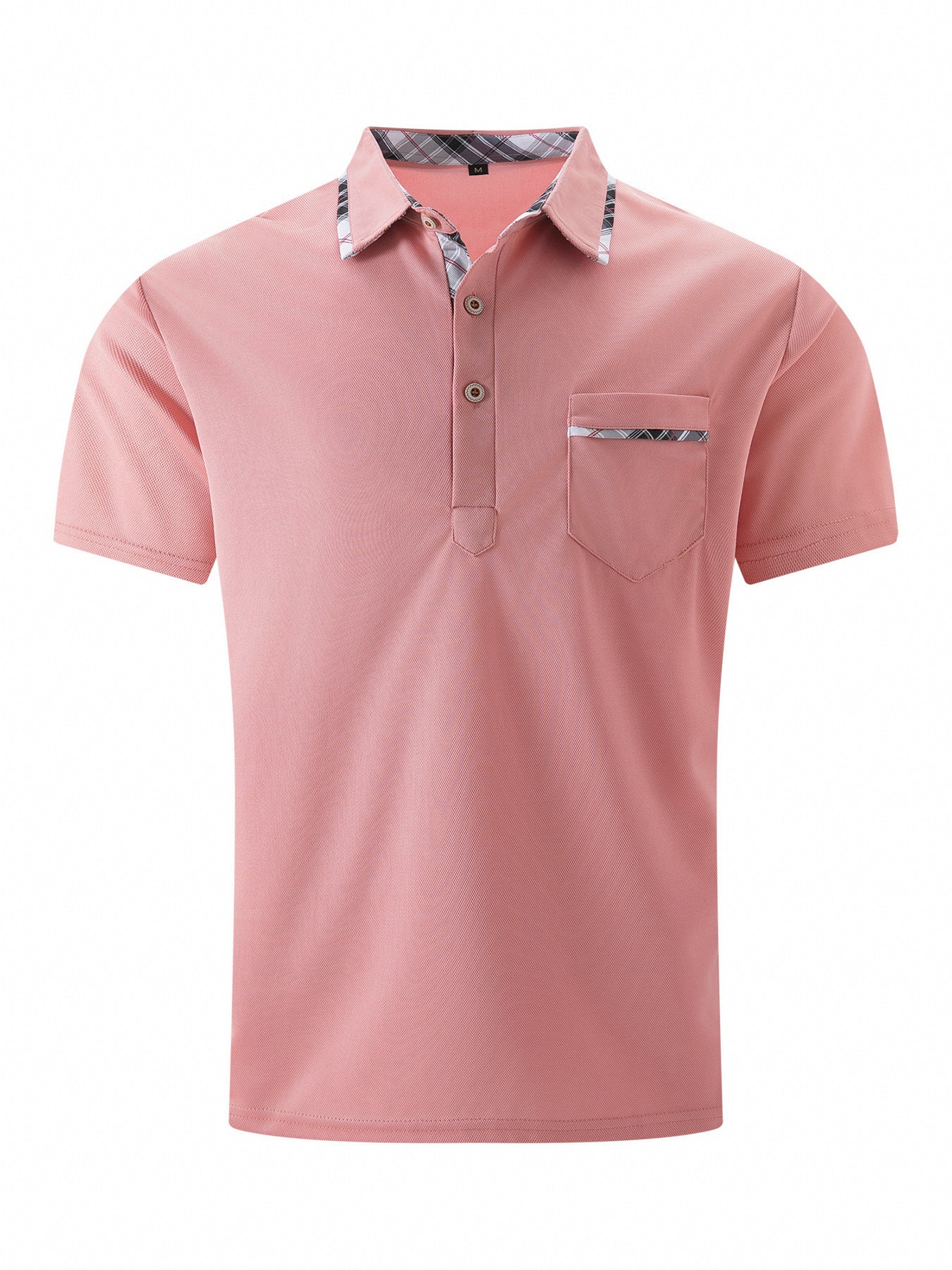 Alex – Asymmetrical Men's Polo Shirt with Dot Pattern