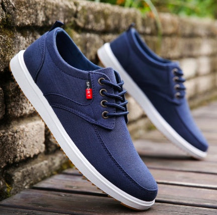 Phil – Breathable Men's Canvas Lace-Up Sneakers