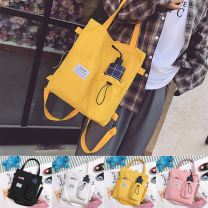 Nicola – Stylish Harajuku Canvas Bag with Compartments