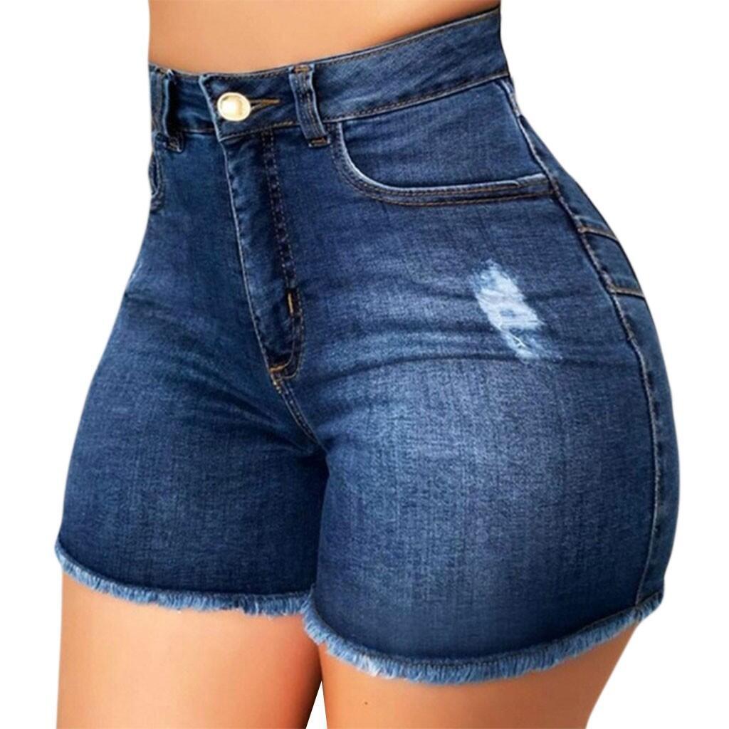 Lily – Slim Fit Washed Denim Shorts for Women