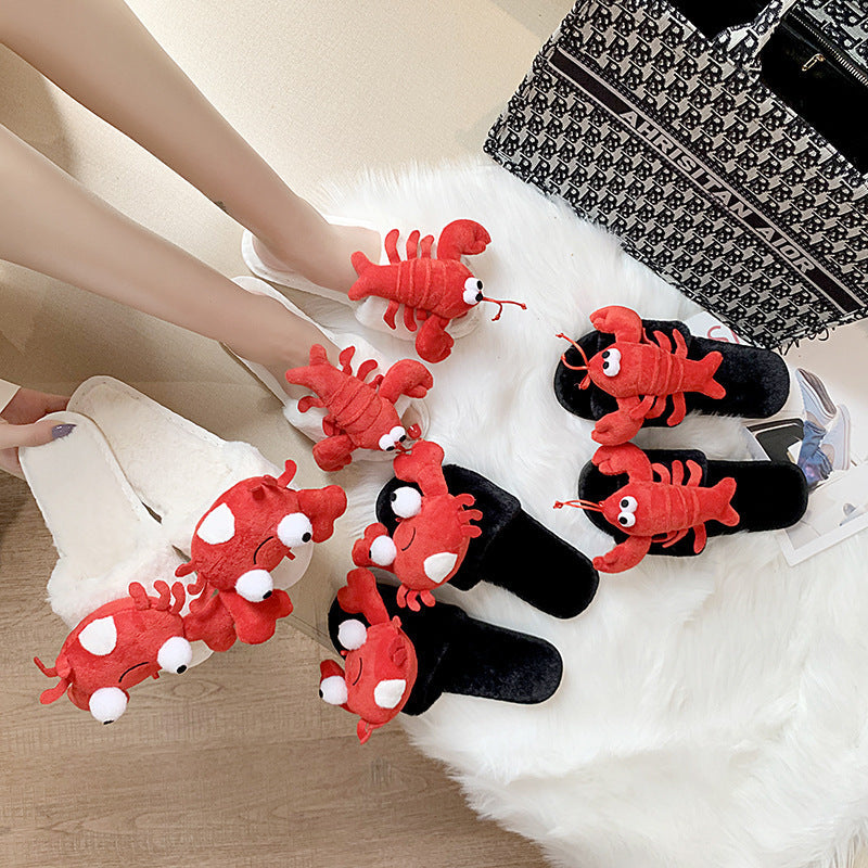 Alice – Fashionable Cotton Slippers with Crab Design