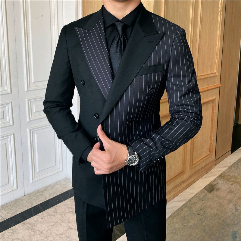 Henry – Striped Double-Breasted Suit