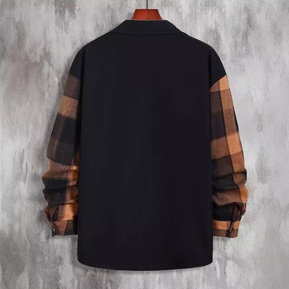 Barry – Long-Sleeve Plaid Casual Shirt in Autumn Colors