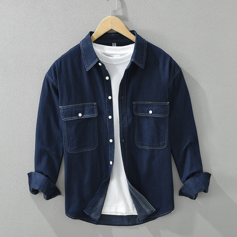 Arthur – Casual Denim Long Sleeve Top