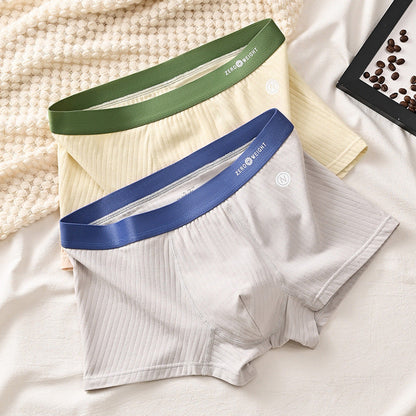 Derek – Striped Men's Underwear in Purified Cotton with Contrast Colors