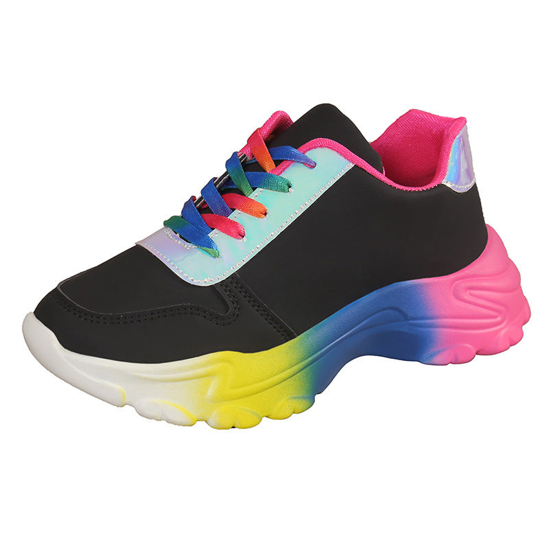 Betty – Rainbow Chunky Sole Women's Sneakers