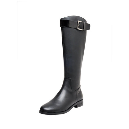 Dawn – Retro Round-Toe Knight Boots