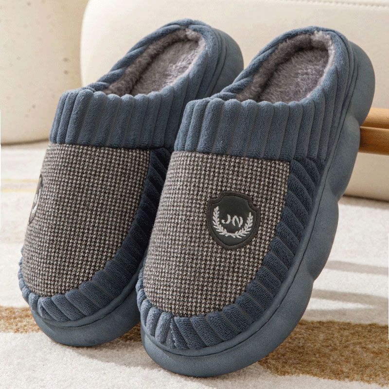 Phoebe – Plush Block Color Winter Slippers