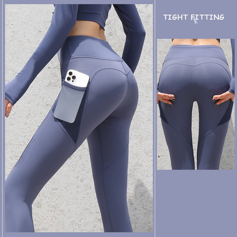 Heather – Seamless Women's Sport Leggings with Pockets and High Waist