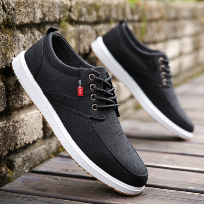 Phil – Breathable Men's Canvas Lace-Up Sneakers