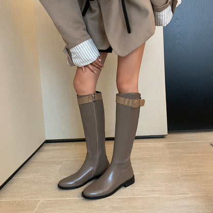 Dawn – Retro Round-Toe Knight Boots