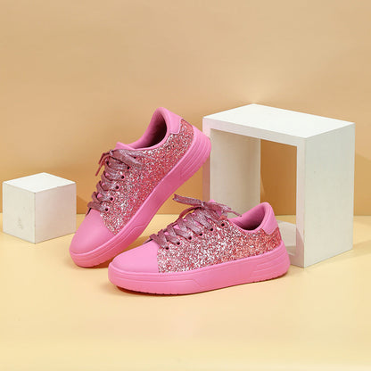 Sara – Glittery Women's Sneakers with Thick Sole