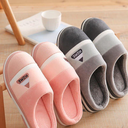 Ricky – Plush Lined Non-Slip Cotton Slippers