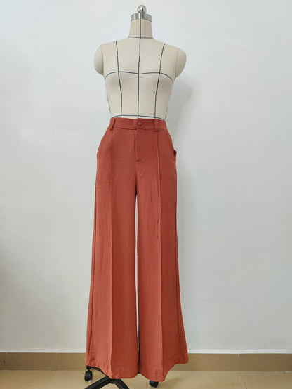 Lynda – Relaxed Wide-Leg Pleated Pants