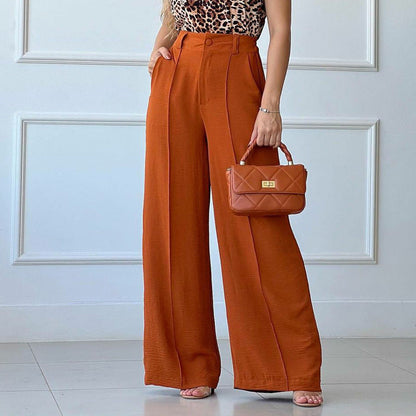 Lynda – Relaxed Wide-Leg Pleated Pants