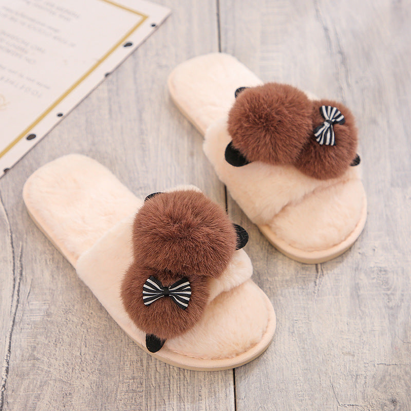 Joan – Cartoon Plush Cotton Slippers