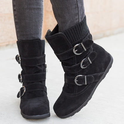 Jamie – Comfortable Winter Boots with Strap and Buckle