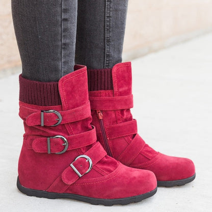 Jamie – Comfortable Winter Boots with Strap and Buckle