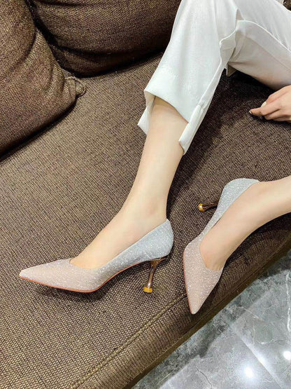 Brenda – Crystal Stilettos with Pointed Toe