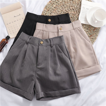 Lily – Versatile Roll-Up Wide-Leg Casual Shorts