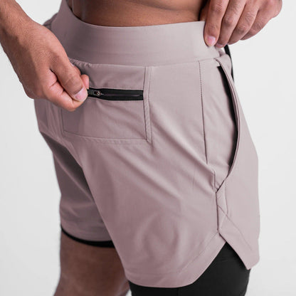 Graham – Sporty Quick-Dry Double-Layer Running Shorts