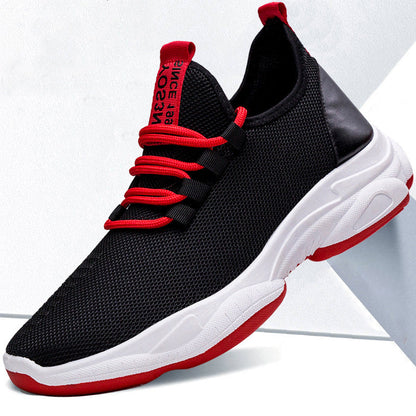 Ray – Men's Sneakers in Black Red