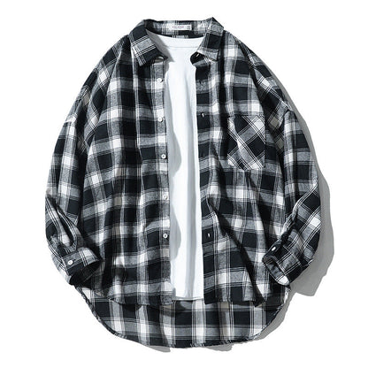 Norman – Casual Long-Sleeve Shirt with Plaid Pattern