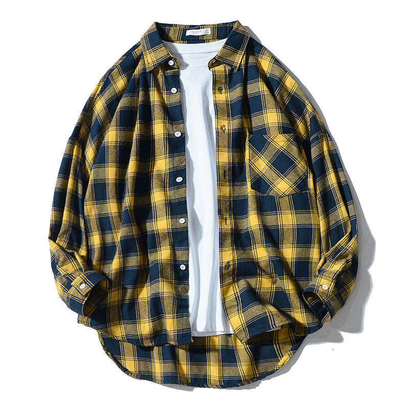 Norman – Casual Long-Sleeve Shirt with Plaid Pattern