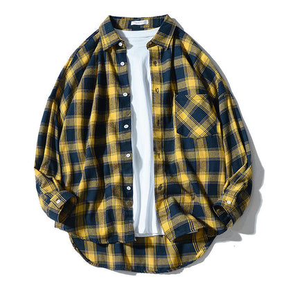 Norman – Casual Long-Sleeve Shirt with Plaid Pattern