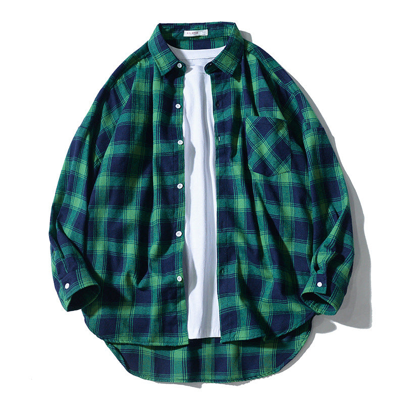 Norman – Casual Long-Sleeve Shirt with Plaid Pattern