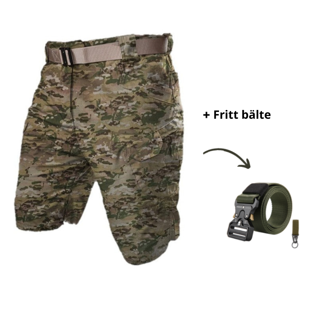 Chris – Multi-Pocket Shorts with Free Belt