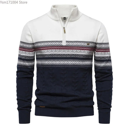 Cameron – Striped Turtleneck Sweater for Men