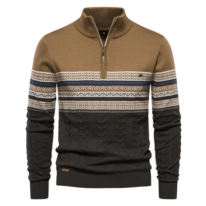 Cameron – Striped Turtleneck Sweater for Men