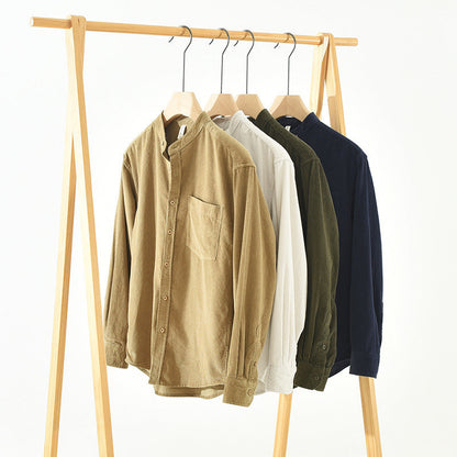 Ian – Casual Corduroy Shirt with Long Sleeves