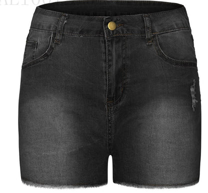 Lily – Slim Fit Washed Denim Shorts for Women