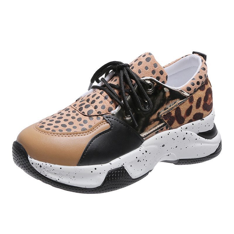 Kelly – Women's Leopard Print Sneakers with Laces