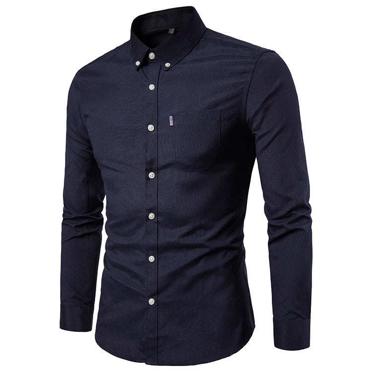 Paul – Slim Fit Men's Shirt with Long Sleeves